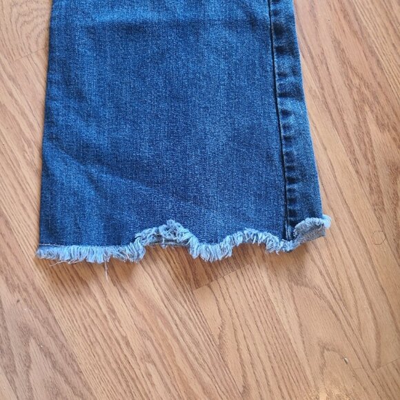 LTJ LETTERS TO JULIET ANTHRO BELLA HIGH-RISE FLARE JEAN RAW HEM STRETCH DENIM 31 - Picture 6 of 9